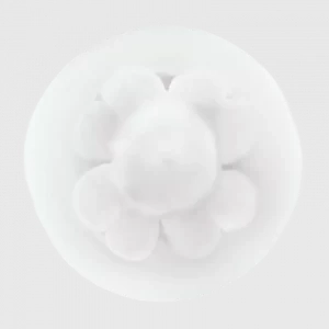 white flower shaped cotton candy